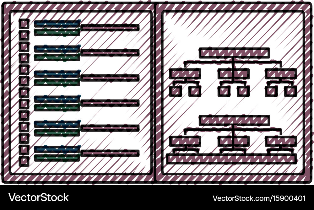 Programming system codes vector image
