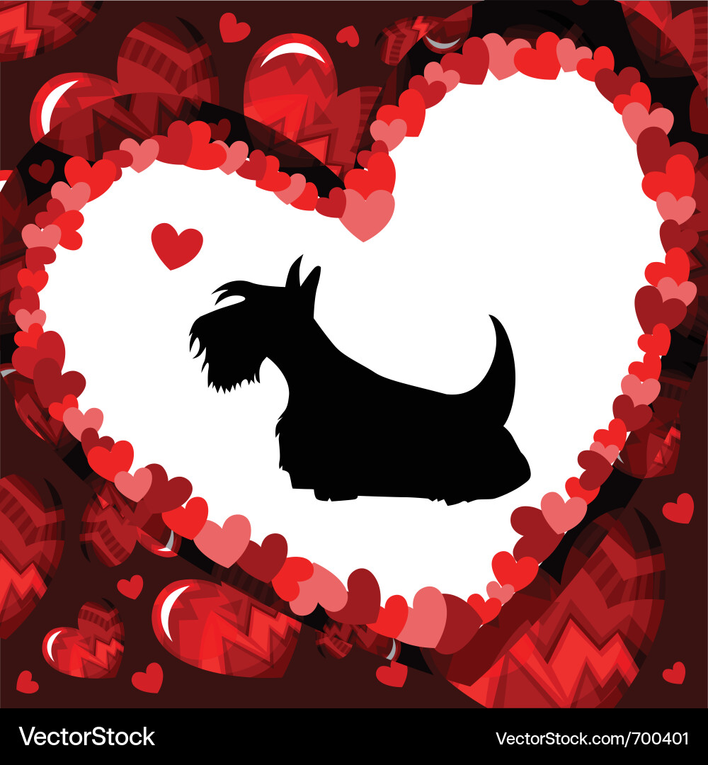 Romantic Valentine Hearts vector image