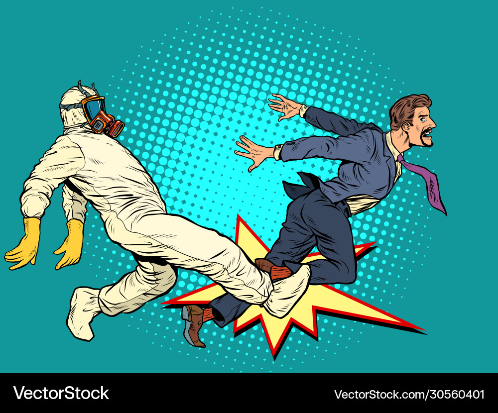 Violator isolation mode doctors catch Vector Image