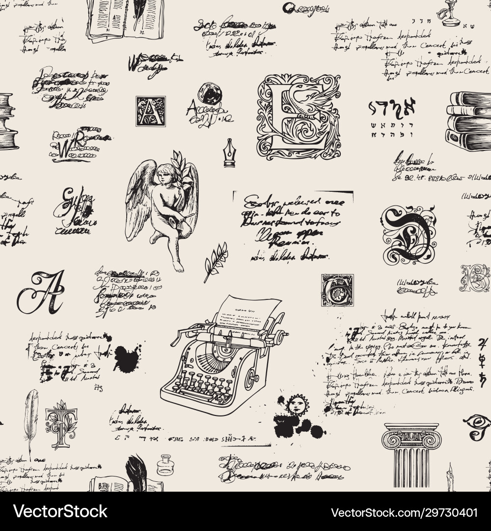 Writer's Notes: Abstract Pattern vector image