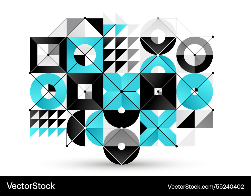 Abstract geometric pattern background network Abstract geometric pattern background network vector image