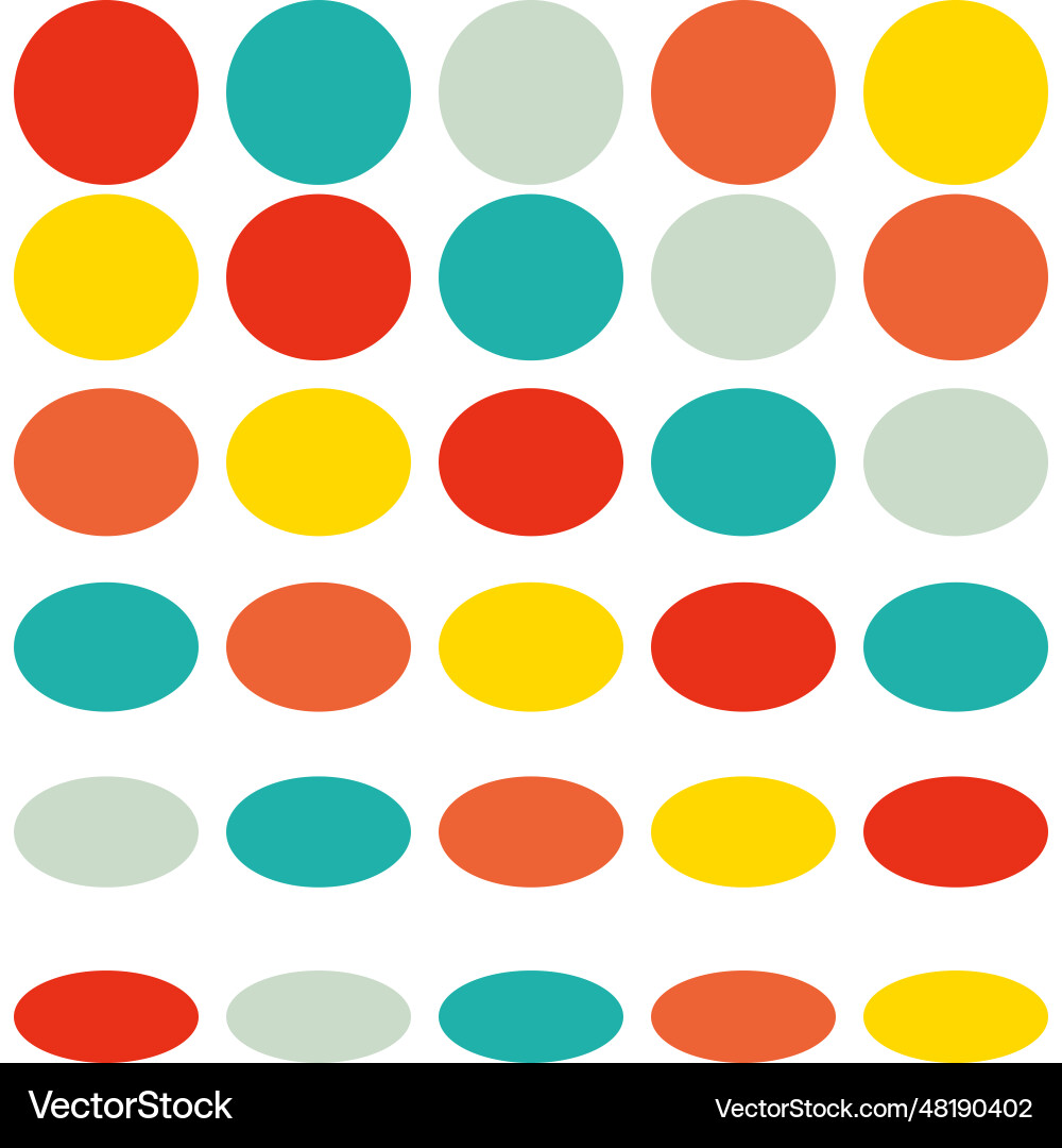 Abstract round shapes seamless pattern primitive Abstract round shapes seamless pattern primitive vector image