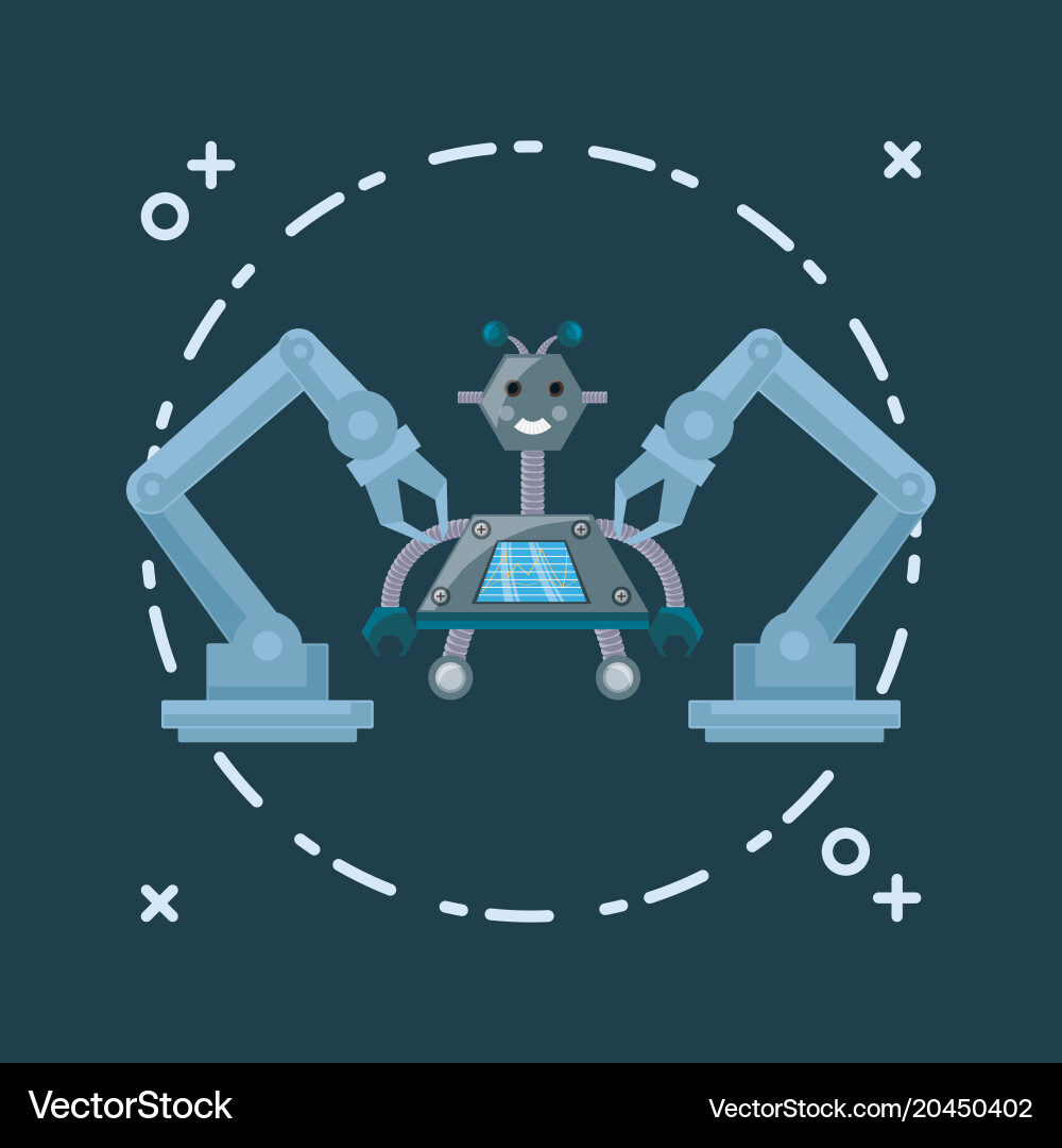 Artificial intelligence design Royalty Free Vector Image