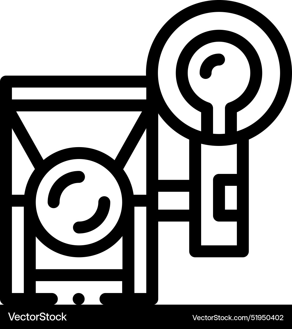 Camera icon thin linear style design isolated Vector Image