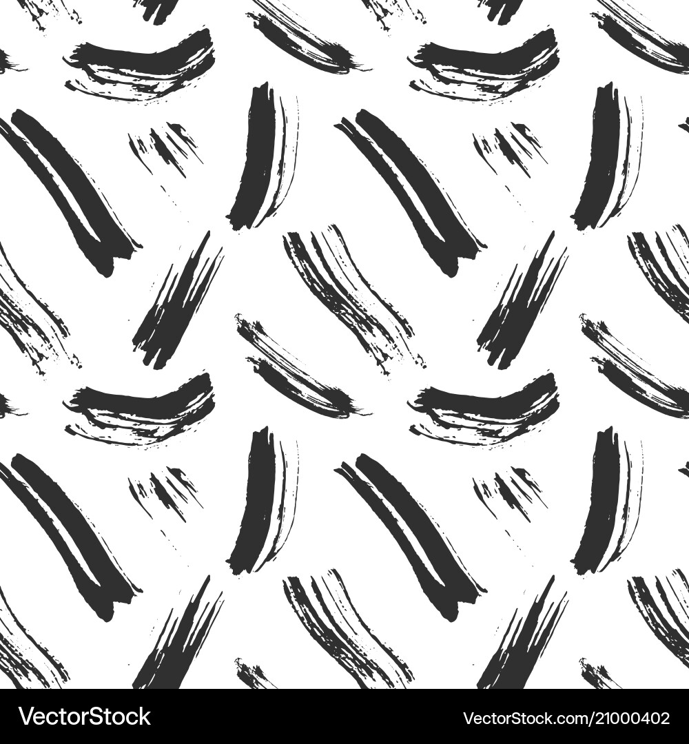 Creative seamless pattern withbrush strokes Creative seamless pattern withbrush strokes vector image