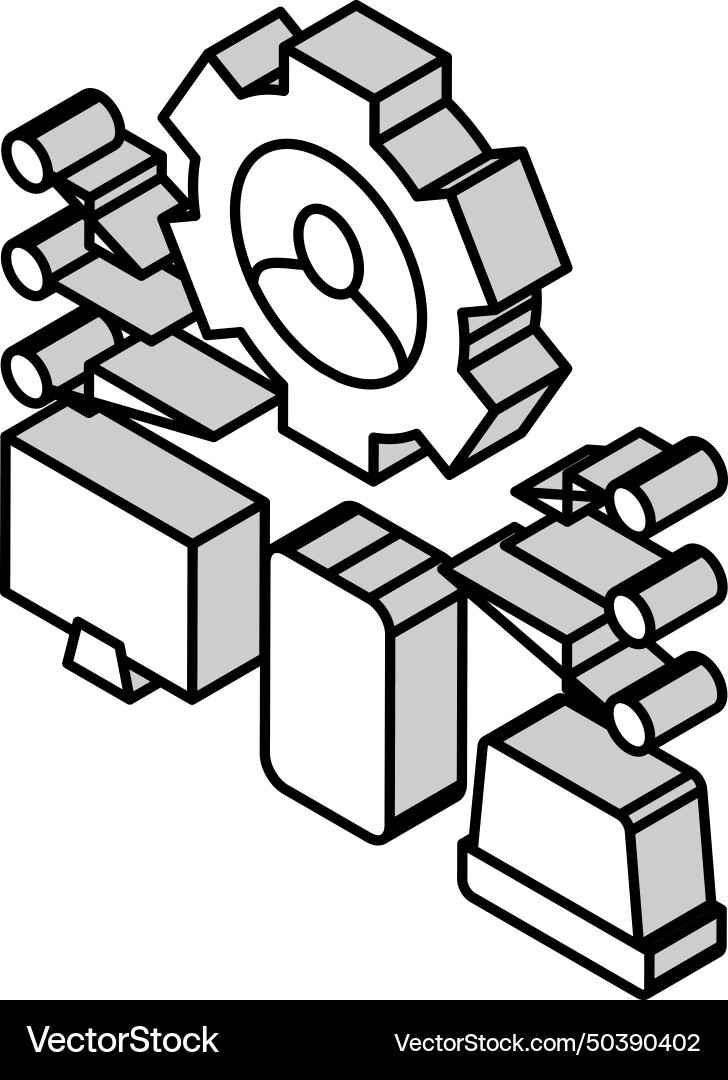 Devices connection of user ugc isometric icon Vector Image