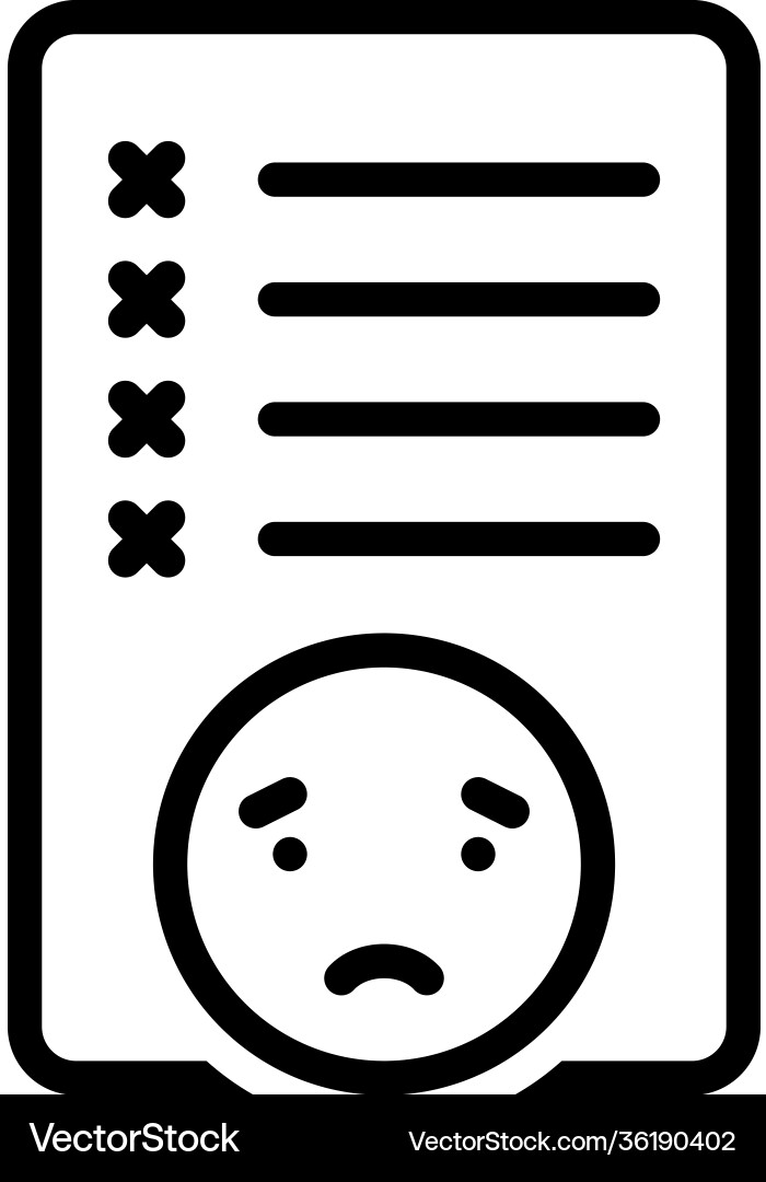 Error Icon - Fault Vector Image