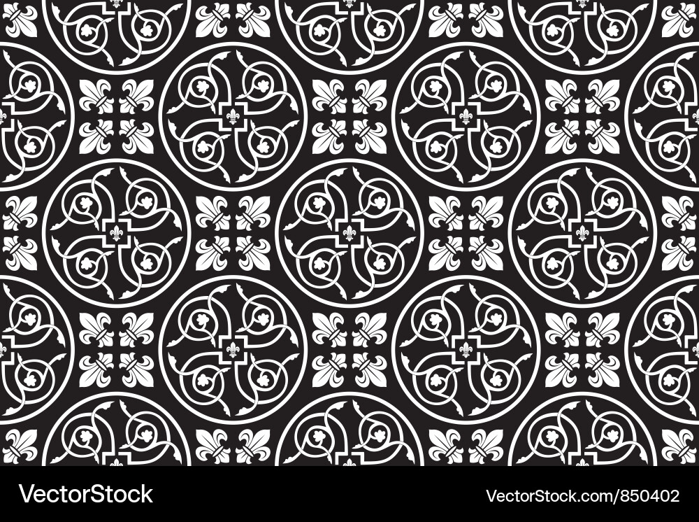 Gothic Tracery Pattern vector image