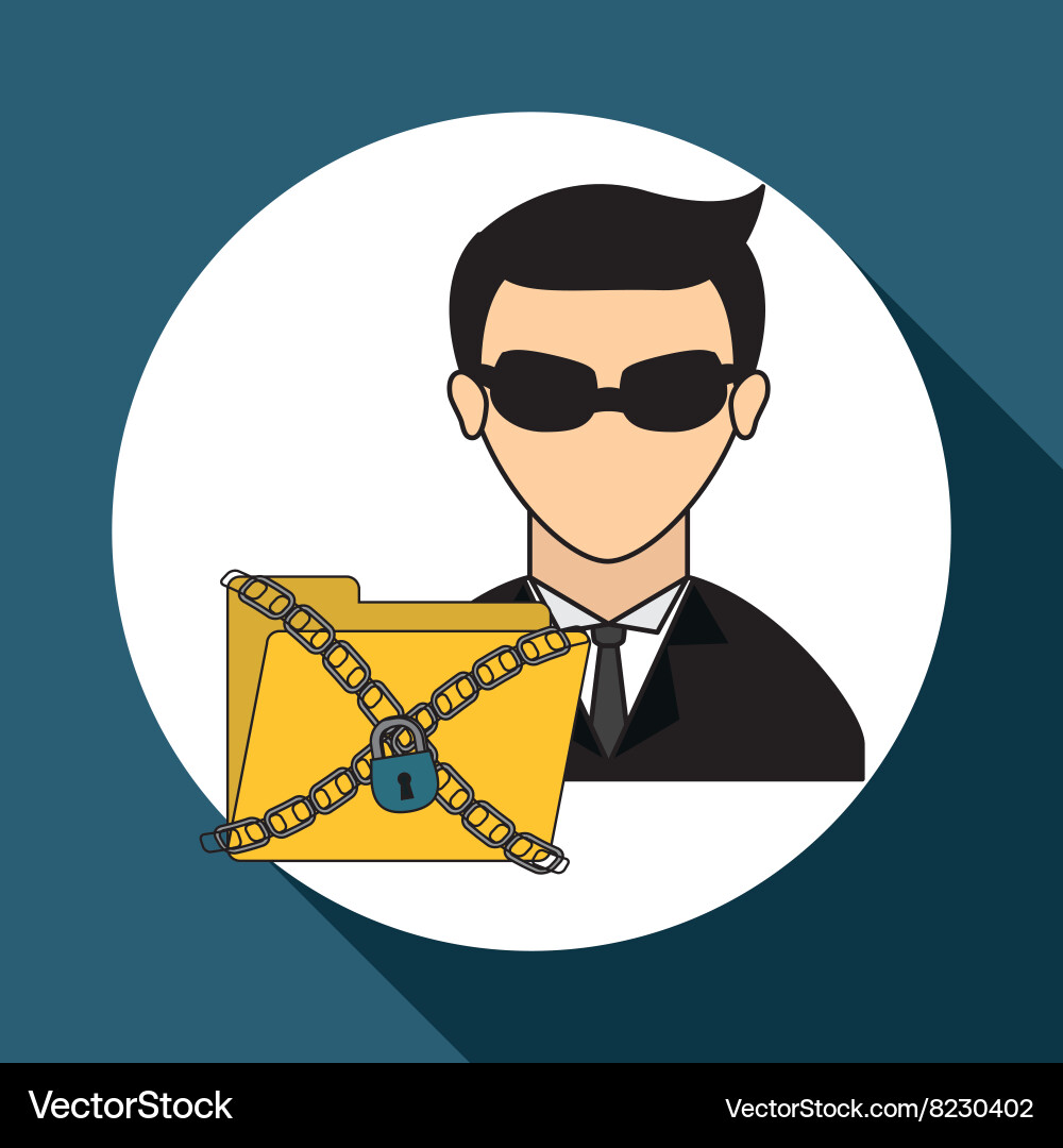 Hacker icon design vector image