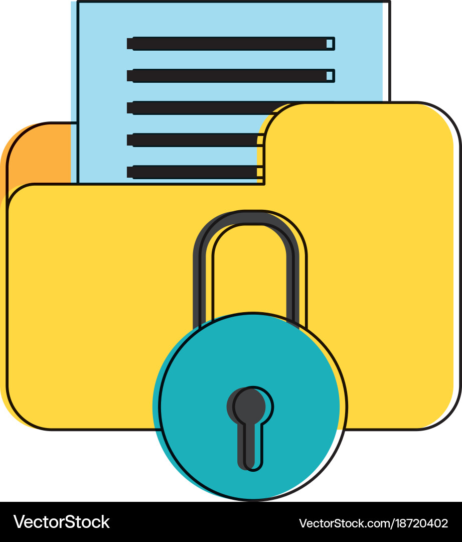 Isolated file design Vector Image