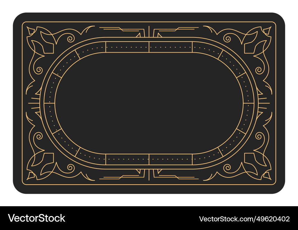 Magic style frame with ornamental border pattern Magic style frame with ornamental border pattern vector image