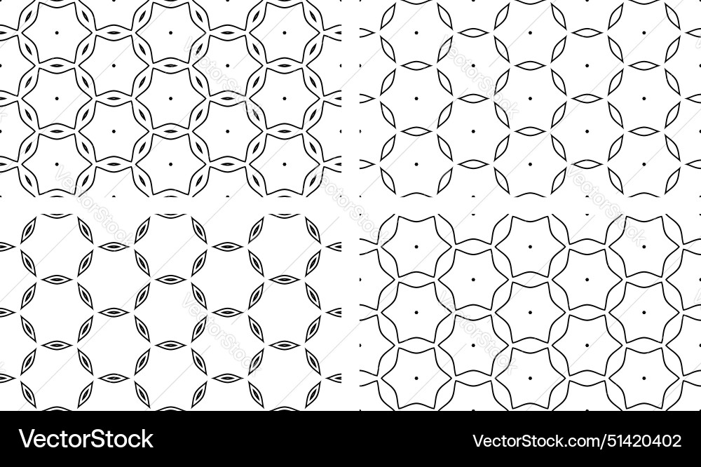 Seamless patterns set Seamless patterns set Vector Image
