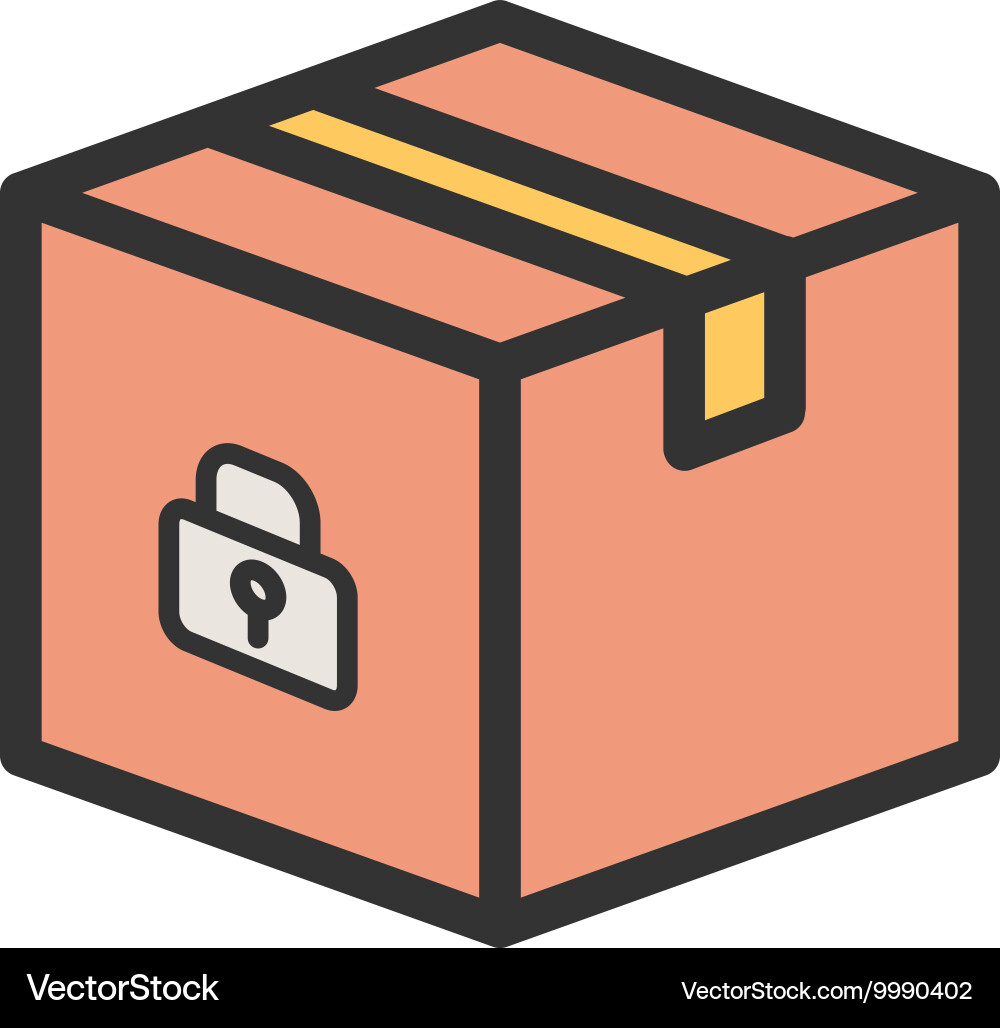Secure package vector image