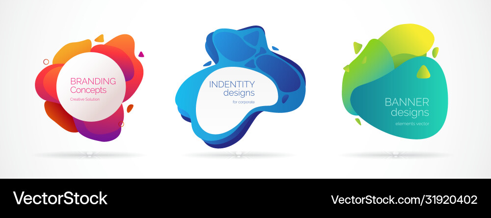 Set web banner template Vector Image