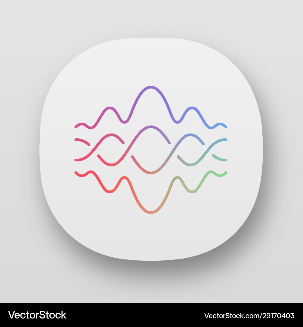 Abstract fluid overlapping waves app icon uiux Abstract fluid overlapping waves app icon uiux vector image