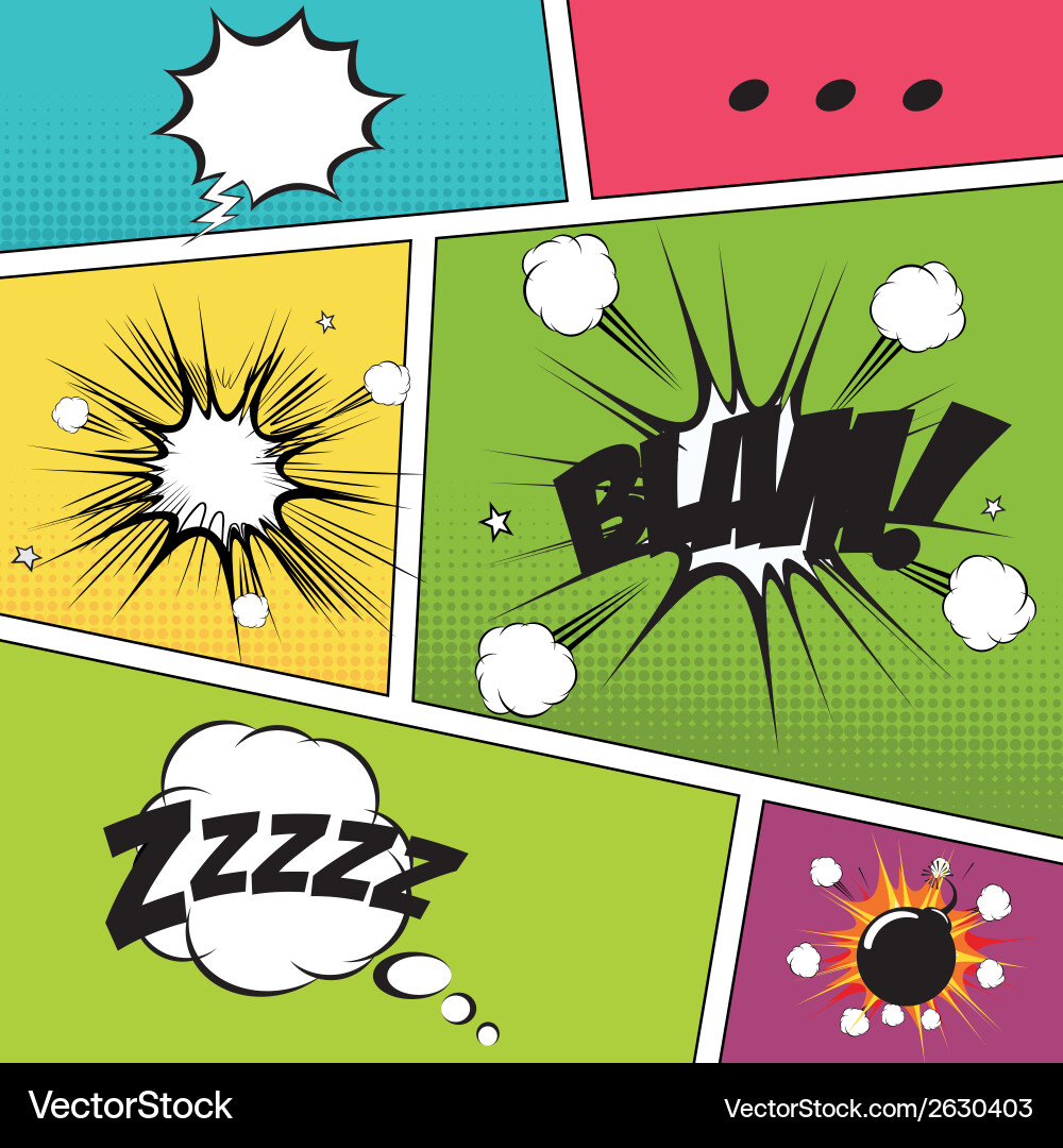 Abstract pop art objects on a special background Vector Image