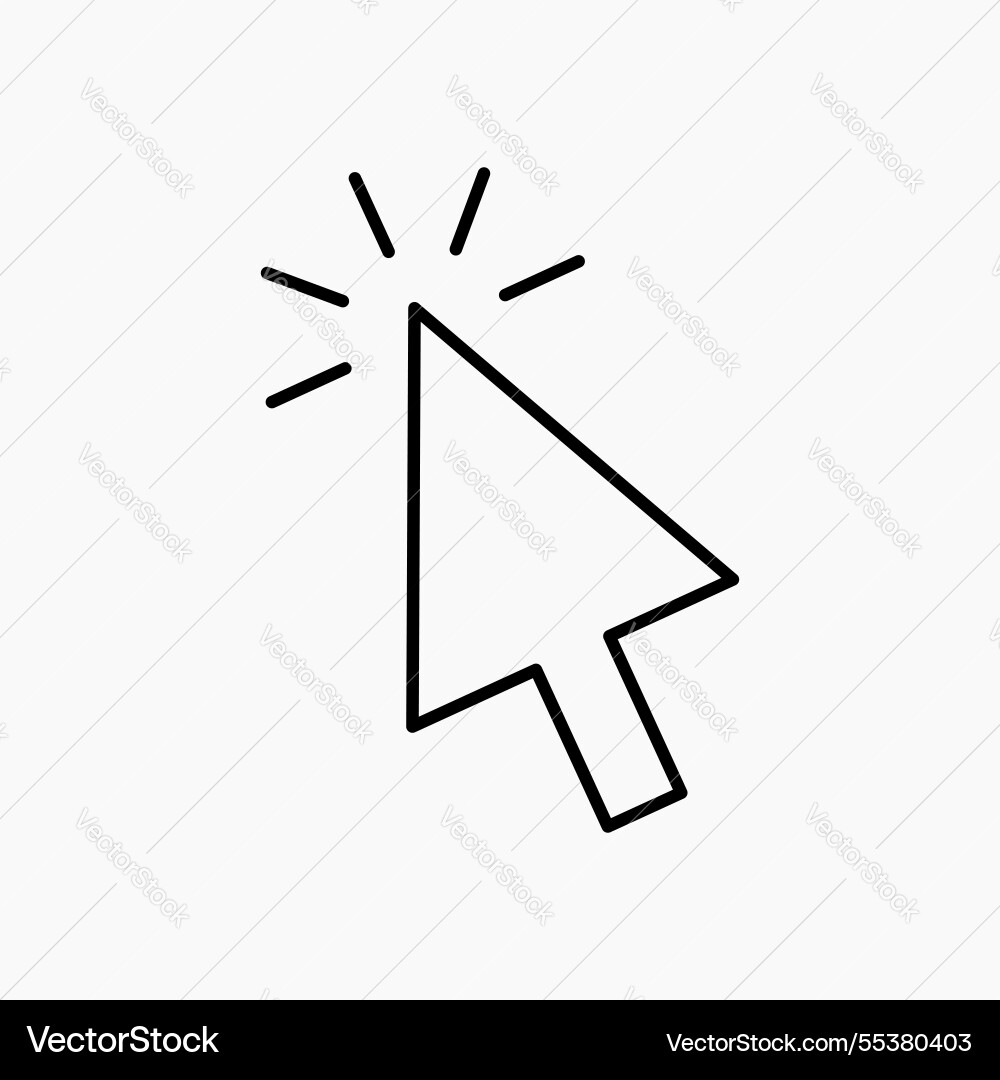 Click icon simple Vector Image