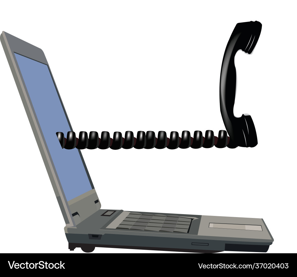 Computer navigate communicate Vector Image
