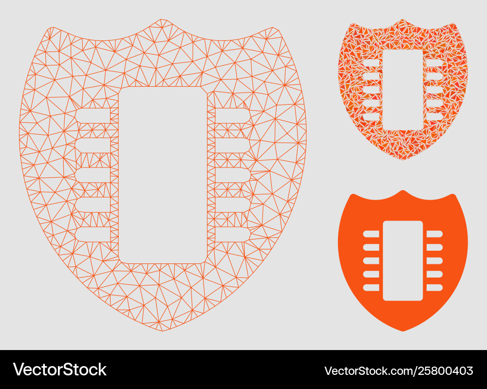 Digital security mesh wire frame model Digital security mesh wire frame model vector image