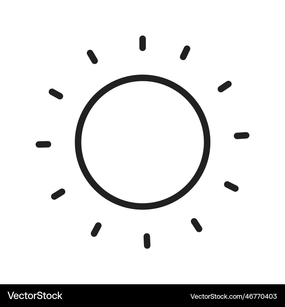 Dim button icon image suitable for mobile Vector Image