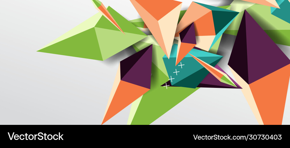 Dynamic Triangle Background vector image