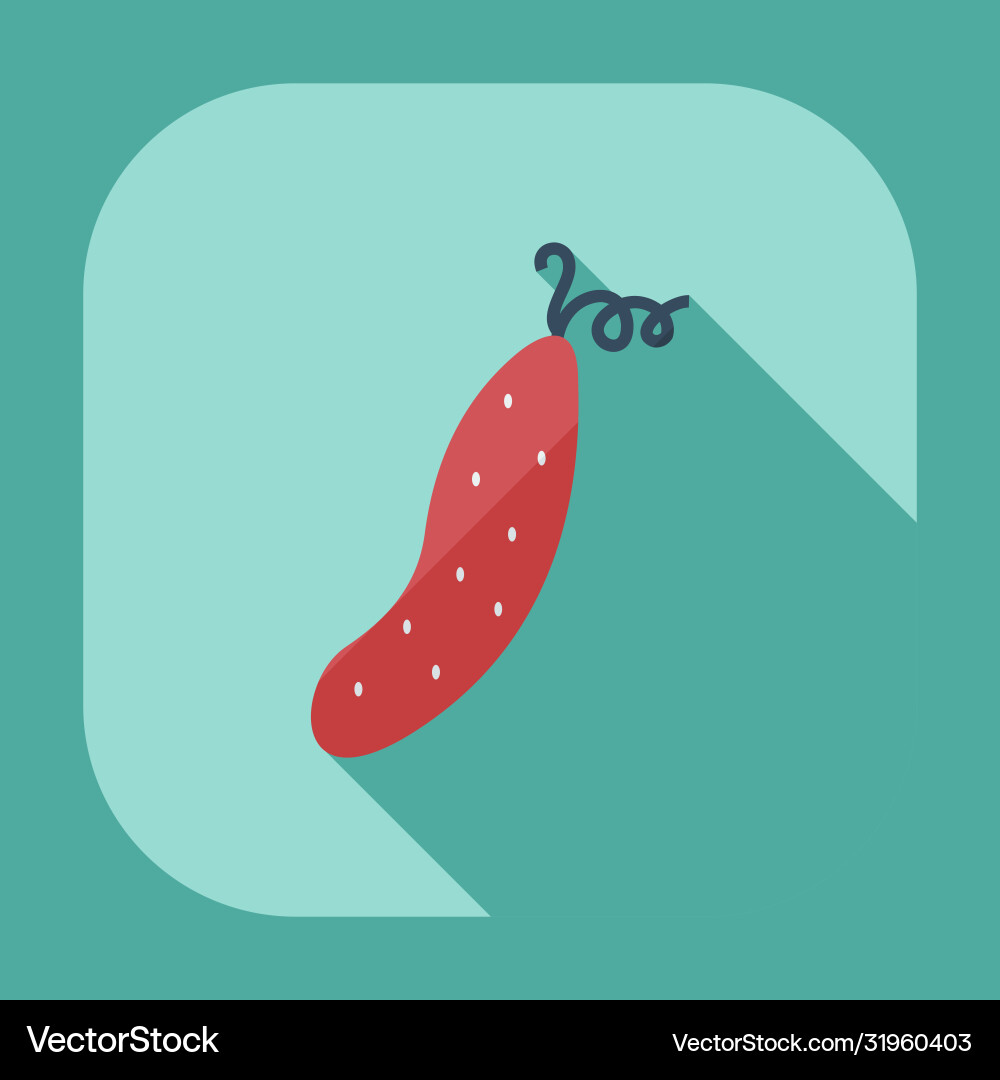 Flat modern design with shadow icons cucumber Flat modern design with shadow icons cucumber vector image