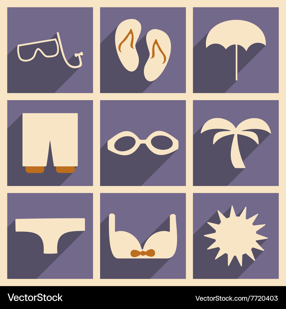 Flat with shadow concept and mobile application vector image