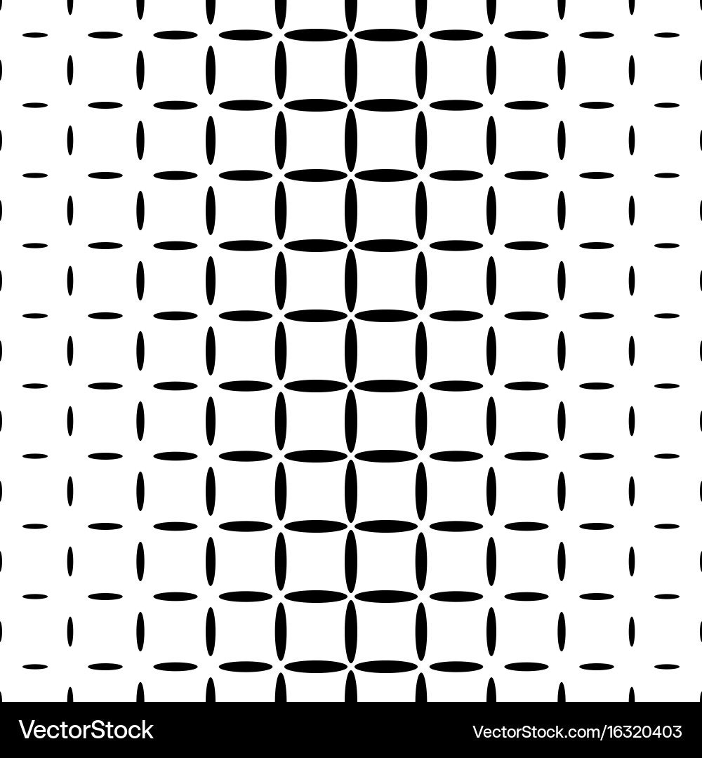 Monochrome abstract ellipse pattern background vector image