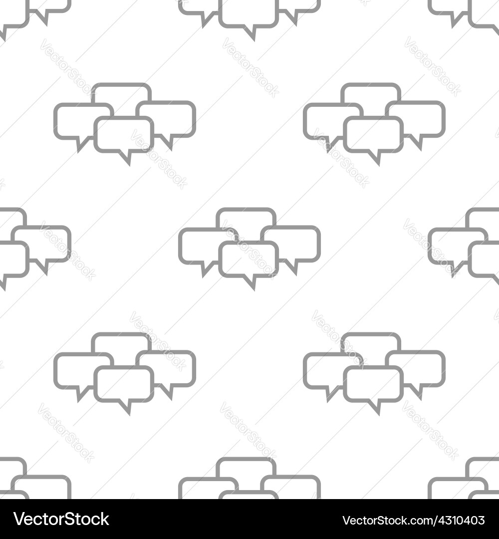 New dialog seamless pattern vector image