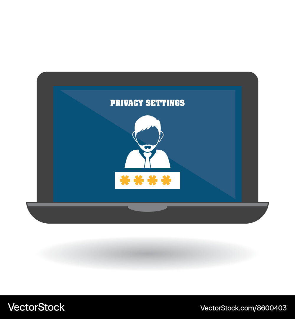 Security system design technology vector image