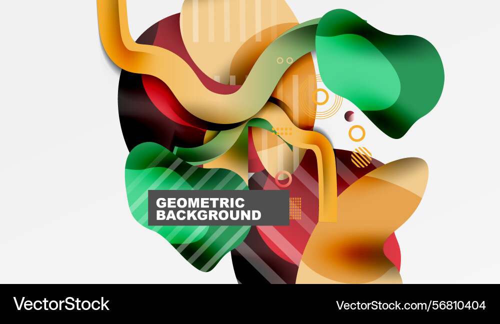 Abstract shapes overlap creating vibrant color Abstract shapes overlap creating vibrant color Vector Image