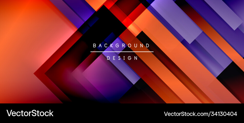 Dynamic lines on fluid color gradient trendy Vector Image