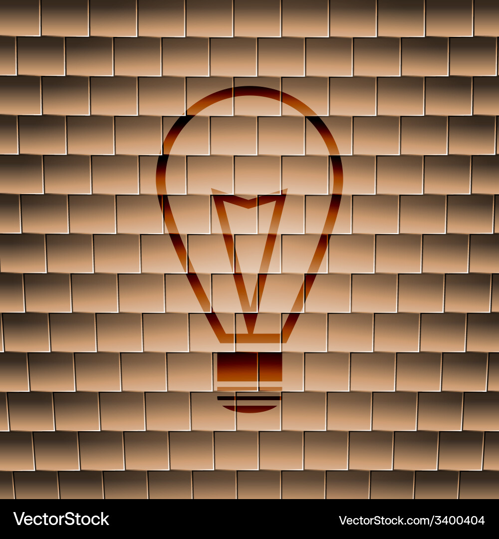Light lamp icon symbol flat modern web design Vector Image