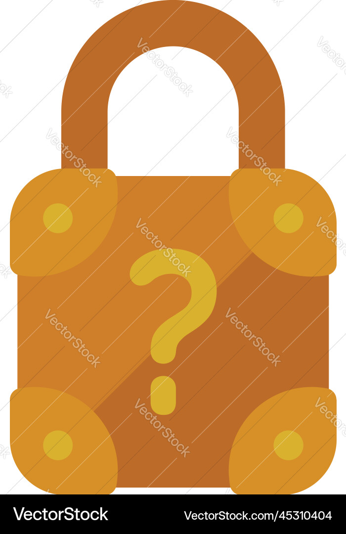 Lock password icon flat page log Lock password icon flat page log vector image