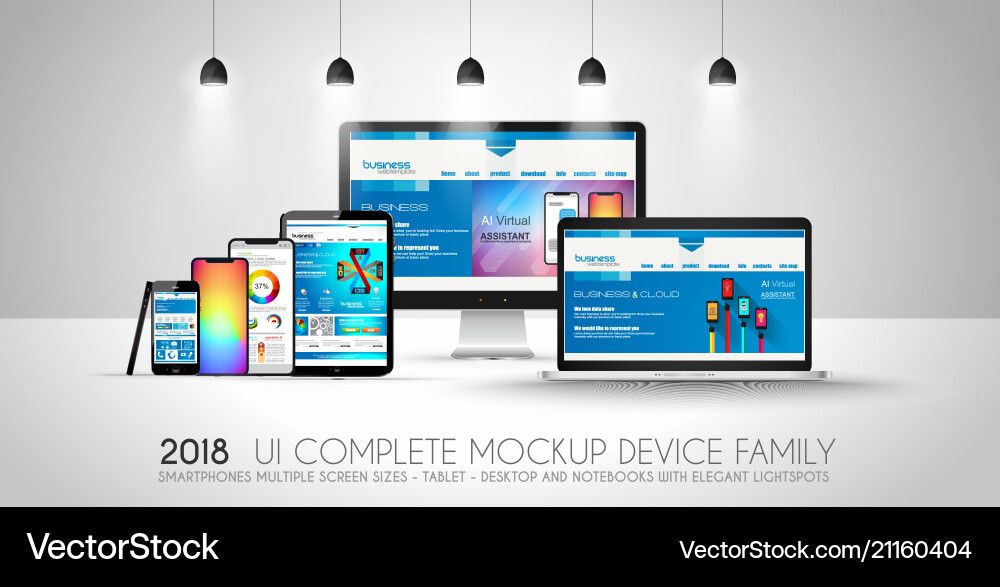 Next Generation Device Collection vector image