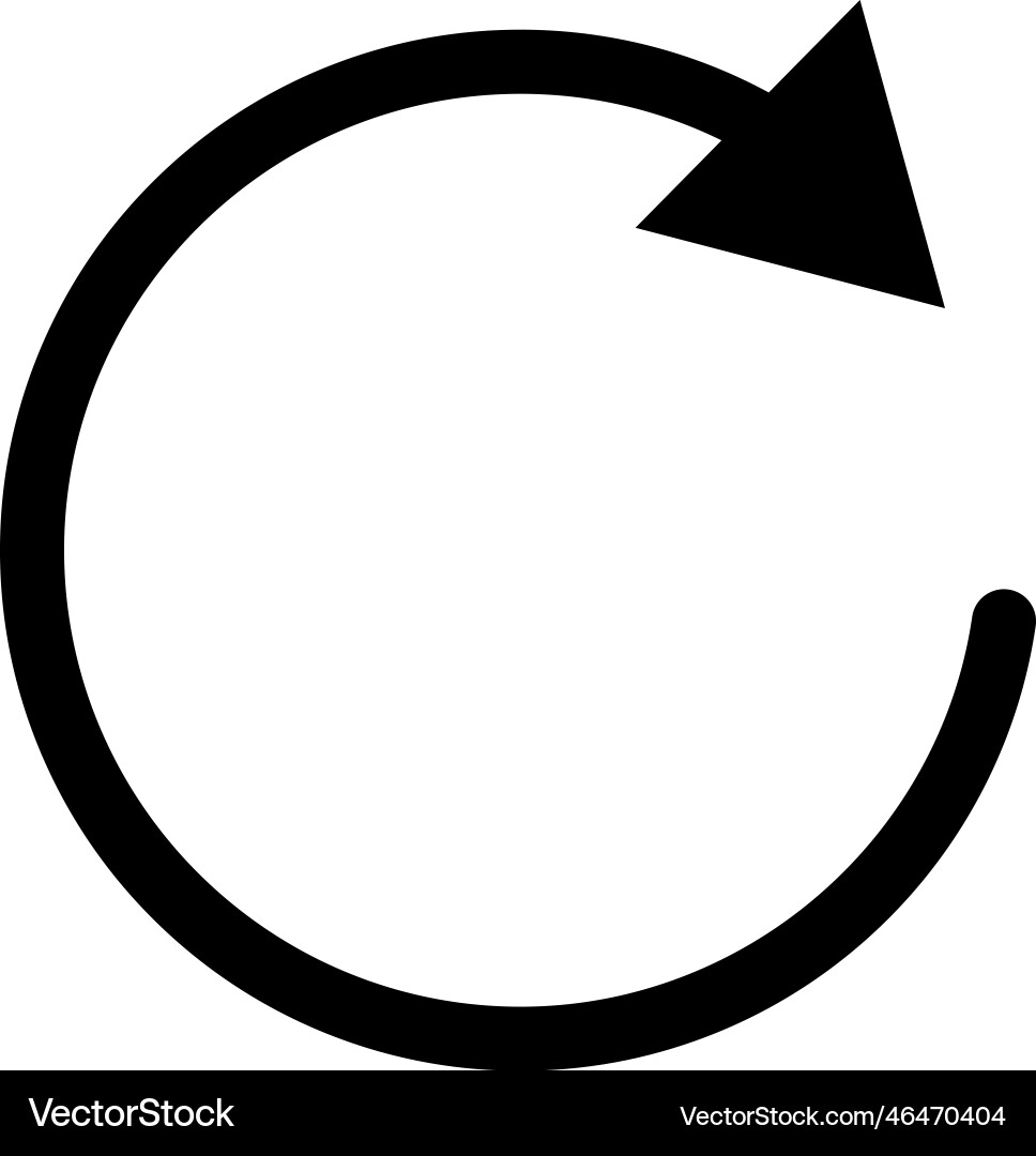 Refresh icon reload rotation Refresh icon reload rotation vector image