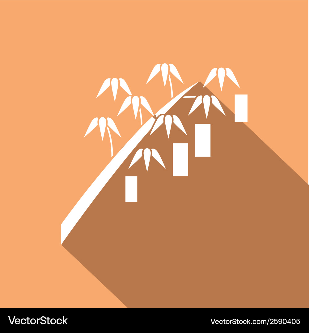 Abstract isolated object allusive to japanese vector image