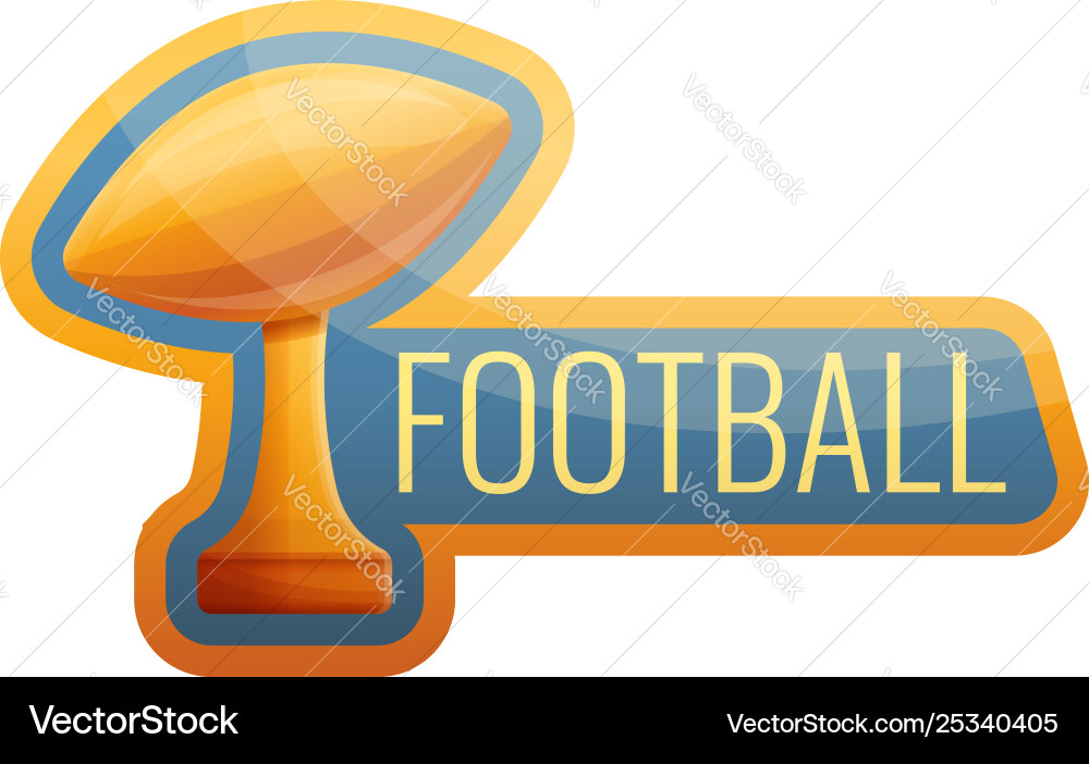 American Football Cup Logo Cartoon Stil American Football Cup Logo Cartoon Stil vektorbild