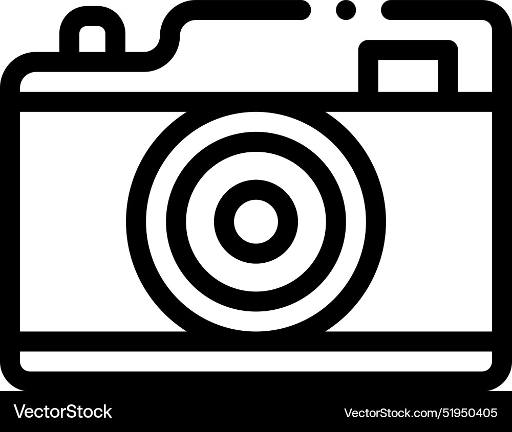 Camera icon thin linear style design isolated Camera icon thin linear style design isolated Vector Image