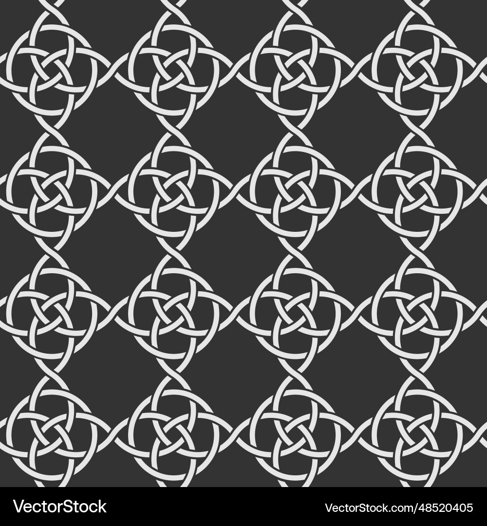 Celtic style pattern seamless vector image