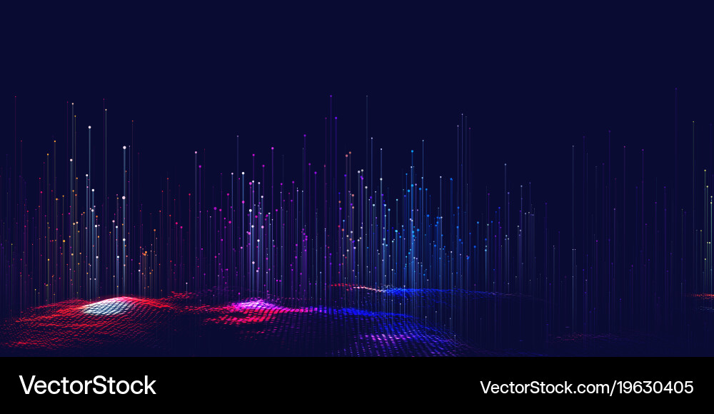 Data Streams & Networks vector image