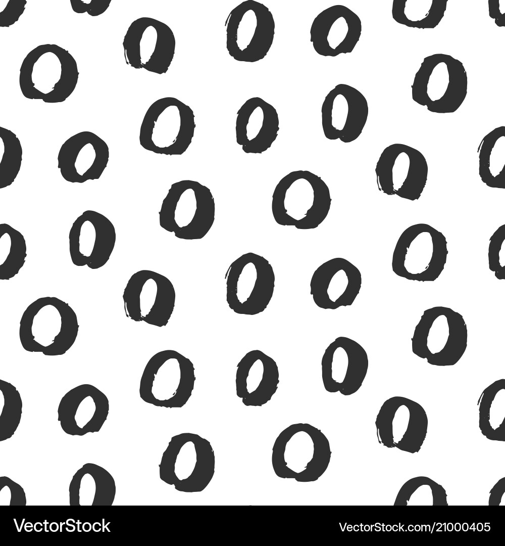 Hand-Drawn Circle Pattern vector image