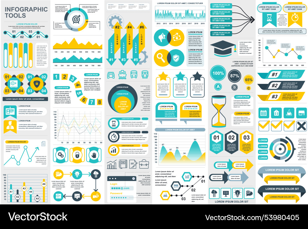Infographic elements data visualization design Infographic elements data visualization design vector image