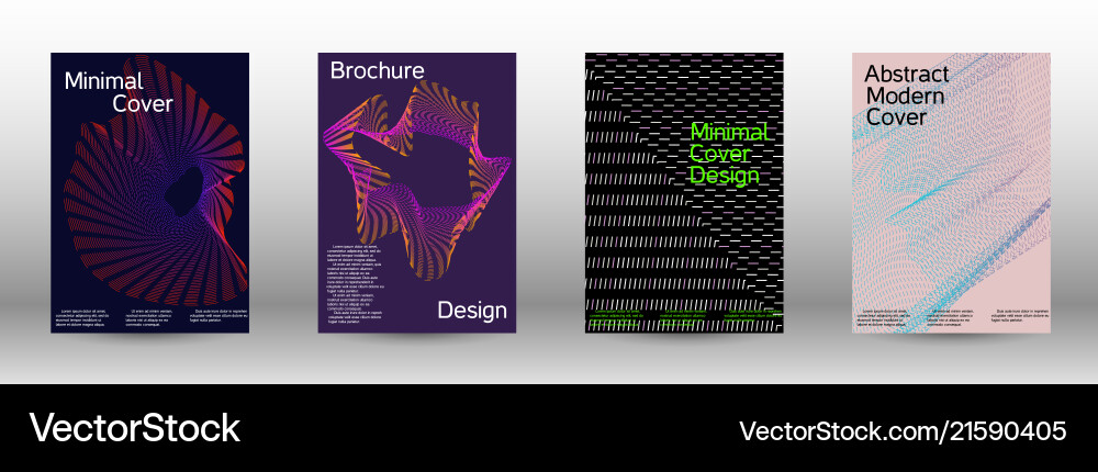 Minimal cover design with linear waves Minimal cover design with linear waves vector image