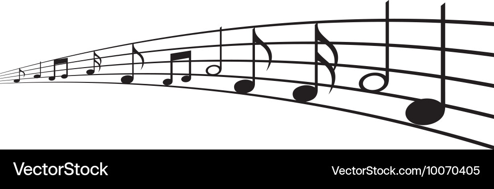 Notes music sheet pattern icon Vector Image