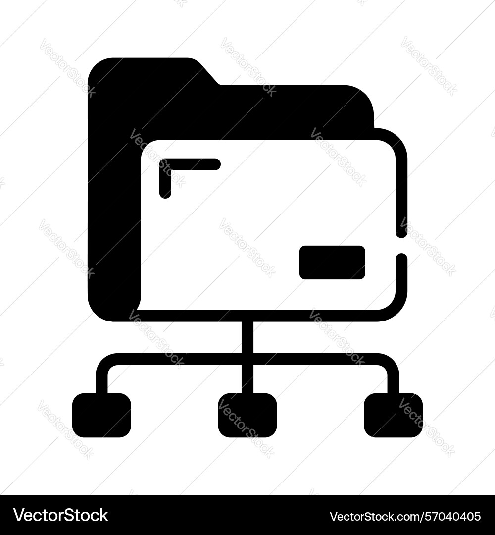 Shared folder Vector Image