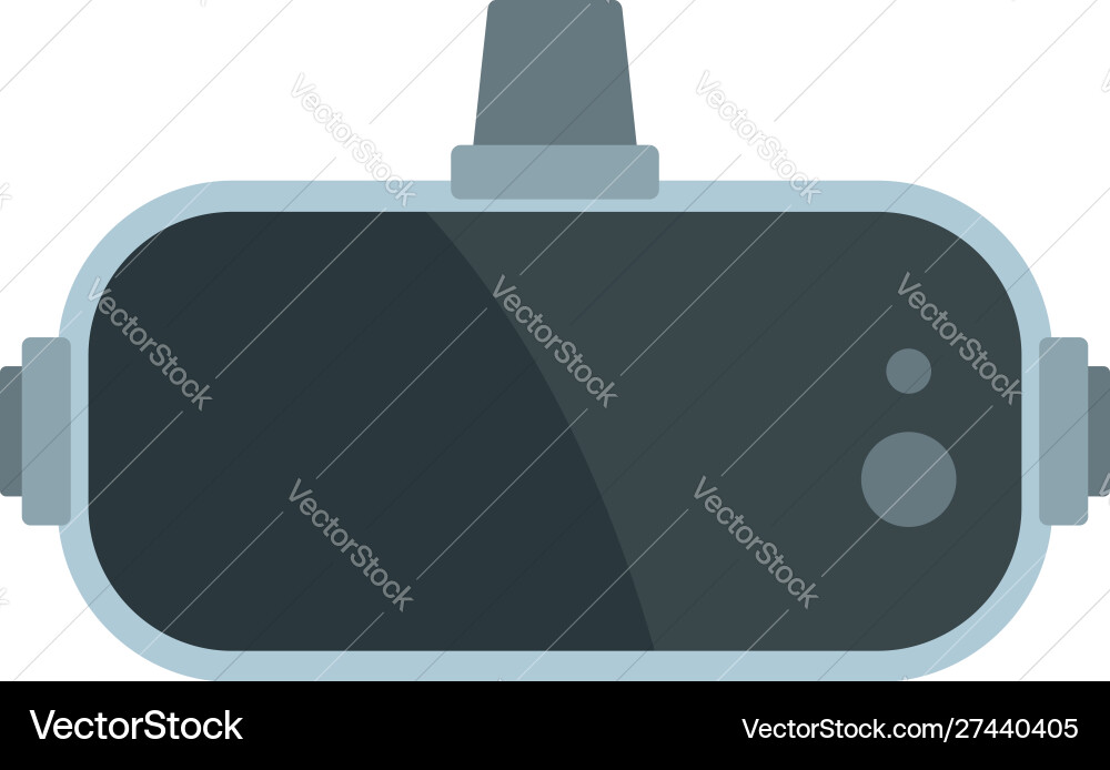 Virtual reality glasses icon flat style Virtual reality glasses icon flat style vector image
