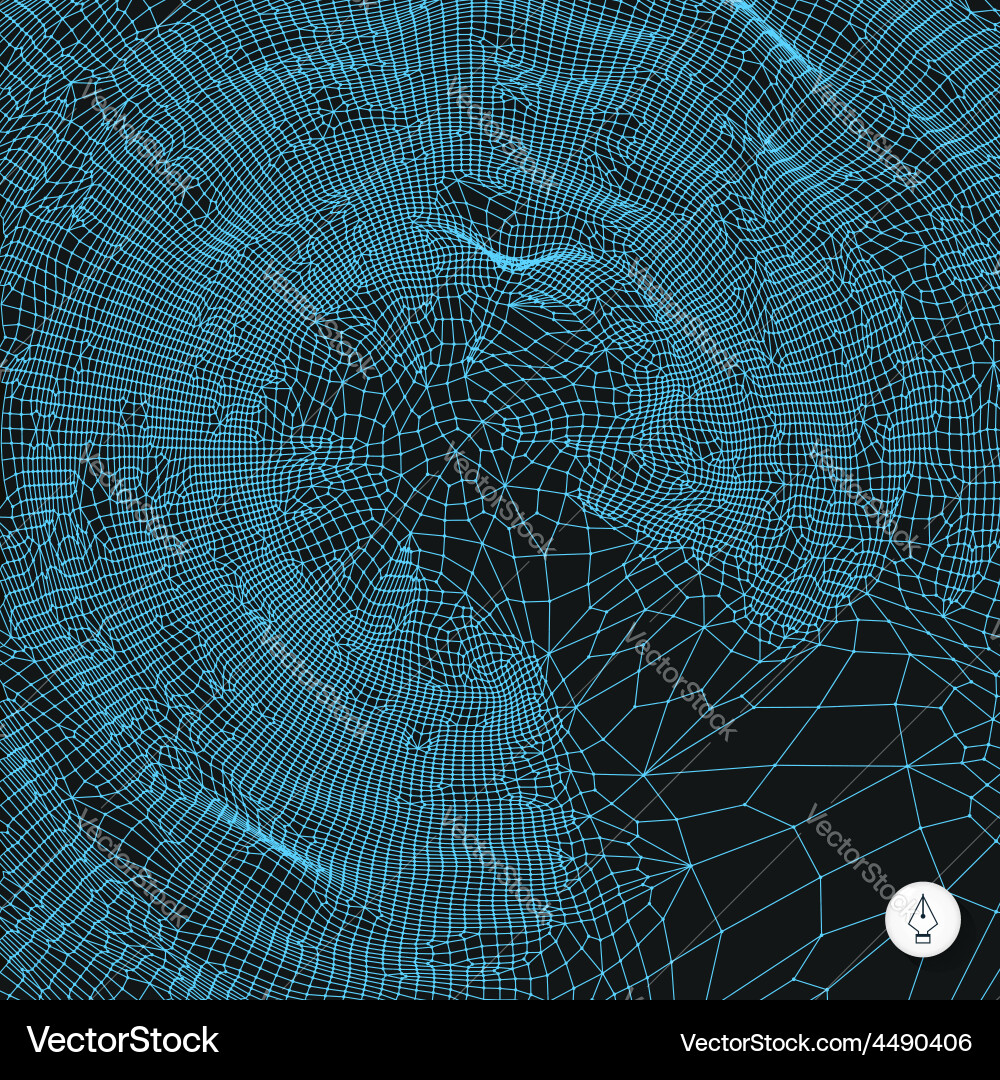Abstract Network Connection Background Vector Image