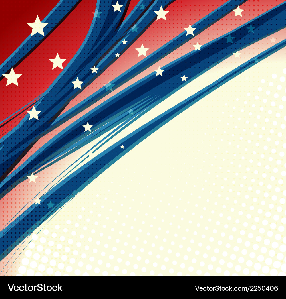 American independence day patriotic background Vector Image