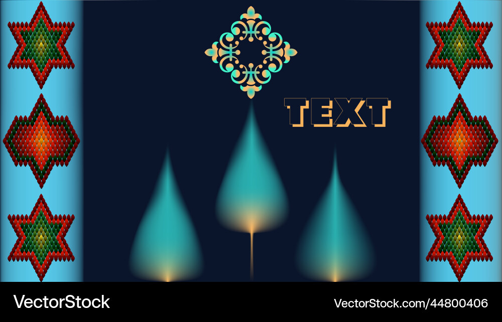 Frame for text in the style of year vector image